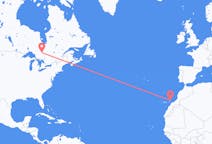 Vols de Timmins, le Canada pour Lanzarote, Espagne