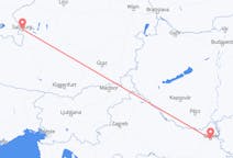 Flyg från Osijek, Kroatien till Salzburg, Österrike