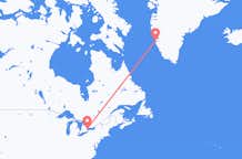 Flights from Toronto to Nuuk