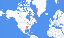 Flyg från New Orleans, USA till Aasiaat, Grönland