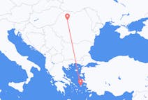 出发地 希腊出发地 伊卡利亚岛目的地 罗马尼亚克卢日纳波卡的航班