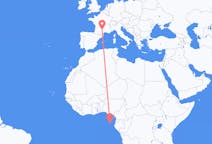 Flyg från São Tomé, São Tomé och Príncipe till Rodez, Frankrike