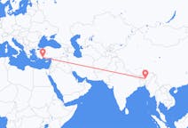 Flights from Guwahati, India to Antalya, Turkey