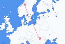 Flights from Røros, Norway to Sibiu, Romania