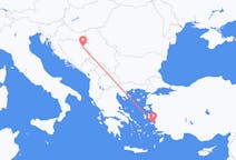 보스니아 헤르체고비나 투즐라에서 출발해 그리스 사모스에게(으)로 가는 항공편