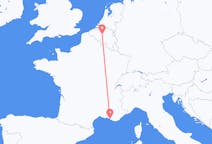 Flyreiser fra Marseille, Frankrike til Brussel, Belgia