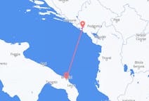 Flyreiser fra Tivat, Montenegro til Brindisi, Italia