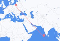 Flights from Dharavandhoo, Maldives to Warsaw, Poland