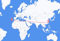 Flyg från Fuzhou, Kina till Funchal, Portugal