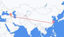 Flyreiser fra Taizhou, Kina til Iğdır, Tyrkia