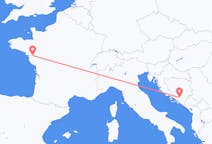 Flyg från Nantes till Mostar