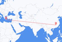 Flyrejser fra Ji an, Kina til Iraklio, Grækenland