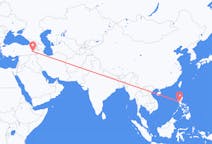 Flyreiser fra Angeles, Filippinene til Van, Tyrkia