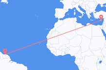 Flights from Paramaribo to Larnaca