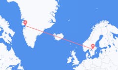 Flyg från Ilulissat, Grönland till Örebro, Sverige