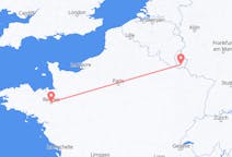 Vluchten van Luxemburg naar Rennes