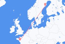 Flyg från Nantes, Frankrike till Umeå, Sverige