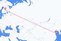 出发地 中国出发地 青岛市目的地 芬兰库奥皮奥的航班