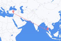 Flyg från Phuket City, Thailand till Adana, Turkiet