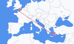 Voli da Deauville, Francia a Karpathos, Grecia