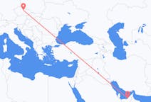 Flyrejser fra Abu Dhabi, De Forenede Arabiske Emirater til Pardubice, Tjekkiet