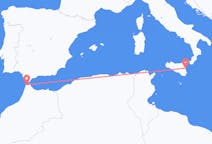 モロッコのから タンジェ、イタリアのへ カターニアフライト