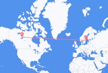Flyrejser fra Gulkniv, Canada til Stockholm, Sverige