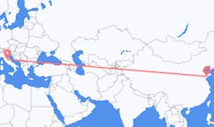 Vols de Qingdao, Chine pour Pérouse, Italie