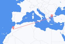 Vluchten van Marrakesh, Marokko naar Lemnos, Griekenland