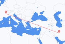 Flyreiser fra Isfahan, Iran til Chambery, Frankrike