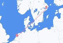 Flyg från Amsterdam, Nederländerna till Stockholm, Sverige