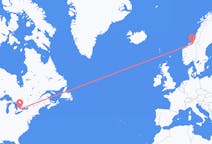 Flights from Waterloo, Canada to Trondheim, Norway