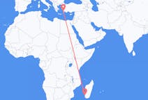 Flyg från Toliara, Madagaskar till Bodrum, Turkiet