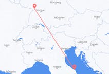 Flights from Ancona, Italy to Karlsruhe, Germany