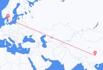 Flyreiser fra Chongqing, Kina til Göteborg, Sverige