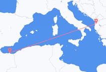Flyg från Melilla, Spanien till Tirana, Albanien