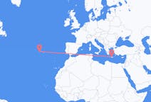 Flights from Heraklion, Greece to Pico Island, Portugal
