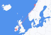 Vluchten van Brønnøysund naar Cork