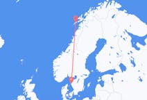 Flyg från Leknes, Norge till Göteborg, Sverige