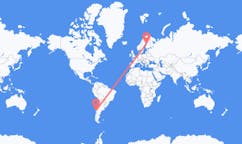Flyg från Valdivia, Chile till Karleby, Finland