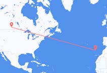 Flyg från Regina, Saskatchewan till Funchal