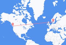 Flyg från Comox, Kanada till Göteborg, Sverige