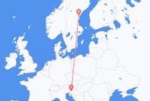 Flights from Ljubljana to Sundsvall