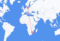 Flyreiser fra Margate, KwaZulu-Natal, Sør-Afrika til Praha, Tsjekkia