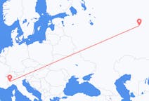 Flyg från Perm till Turin