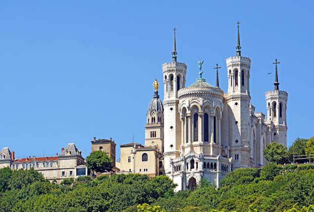 La Basilique Notre Dame de Fourvière, Lyon 5e Arrondissement, Lyon, Métropole de Lyon, Departemental constituency of Rhône, Auvergne-Rhône-Alpes, Metropolitan France, France