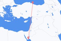 Vluchten van Sharm el-Sheikh naar Samsun