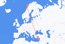 Flights from Paphos, Cyprus to Bodø, Norway