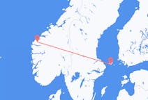 ノルウェーのヴォルダから、オーランド諸島のマリエハムンまでのフライト