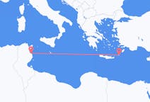 Lennot Monastirista, Tunisia Karpathokselle, Kreikka
